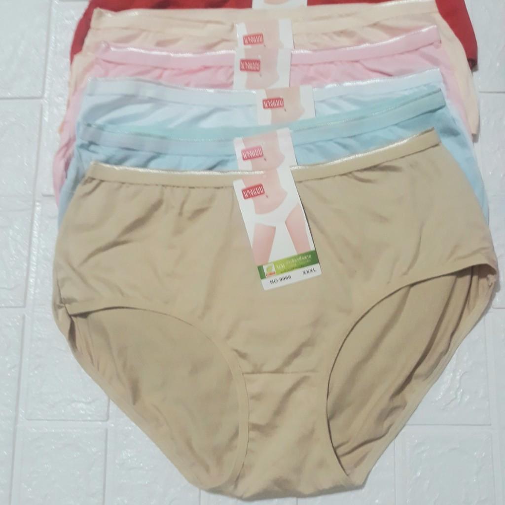 Quần lót bigsize 3xl cho người già trẻ béo mập bầu 80kg 70kg 60kg chip nữ cạp nhỏ lưng cao