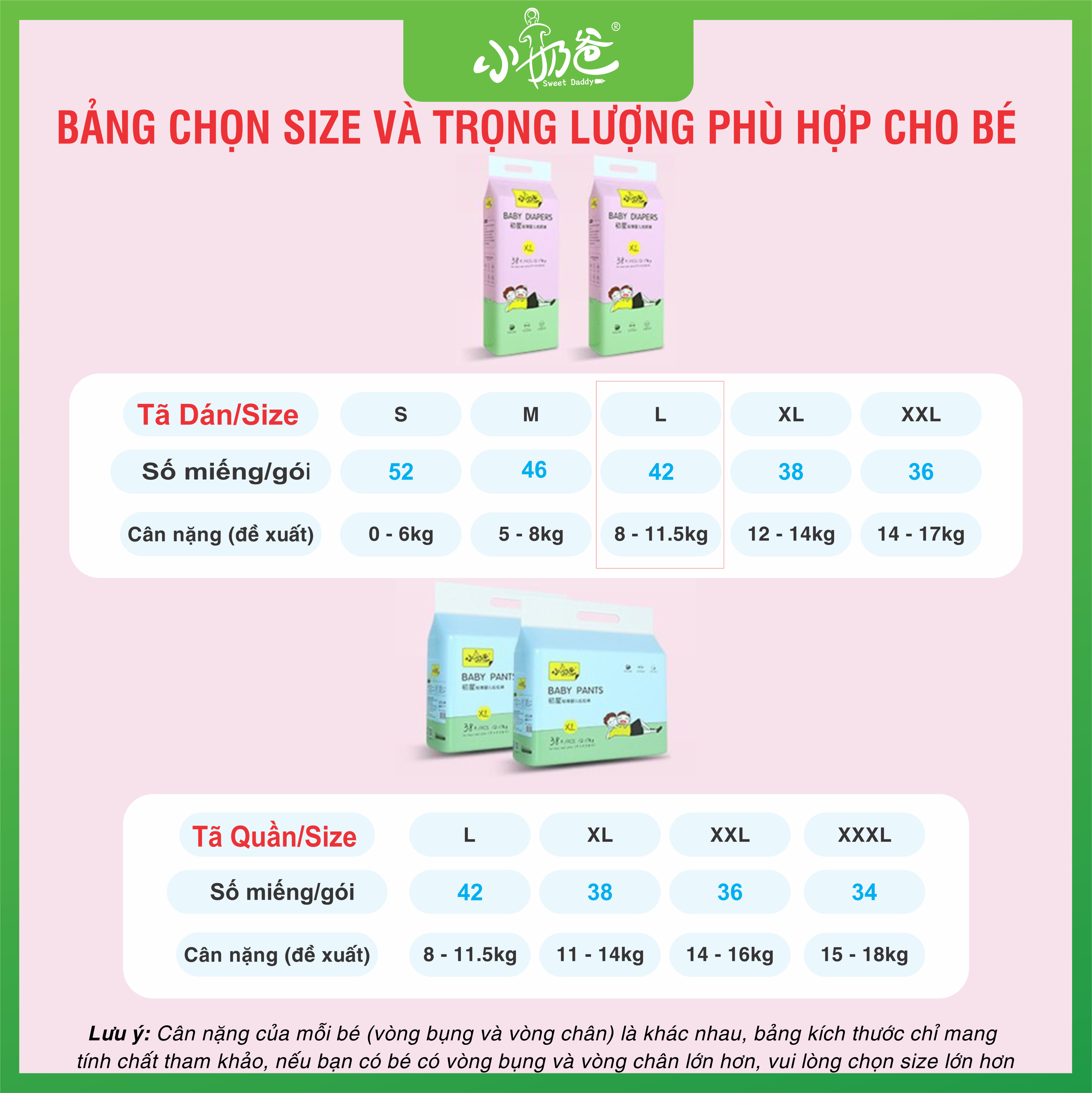 Hình ảnh Tã dán Sweet Daddy ECONOMIC chính hãng cao cấp - Size S52/M46/L42/XL38/XXL36