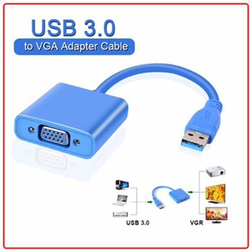 ( Tặng 1 đèn led cắm cổng USB ) Cáp chuyển USB 3.0 to VGA/ Usb 3.0 ra VGA