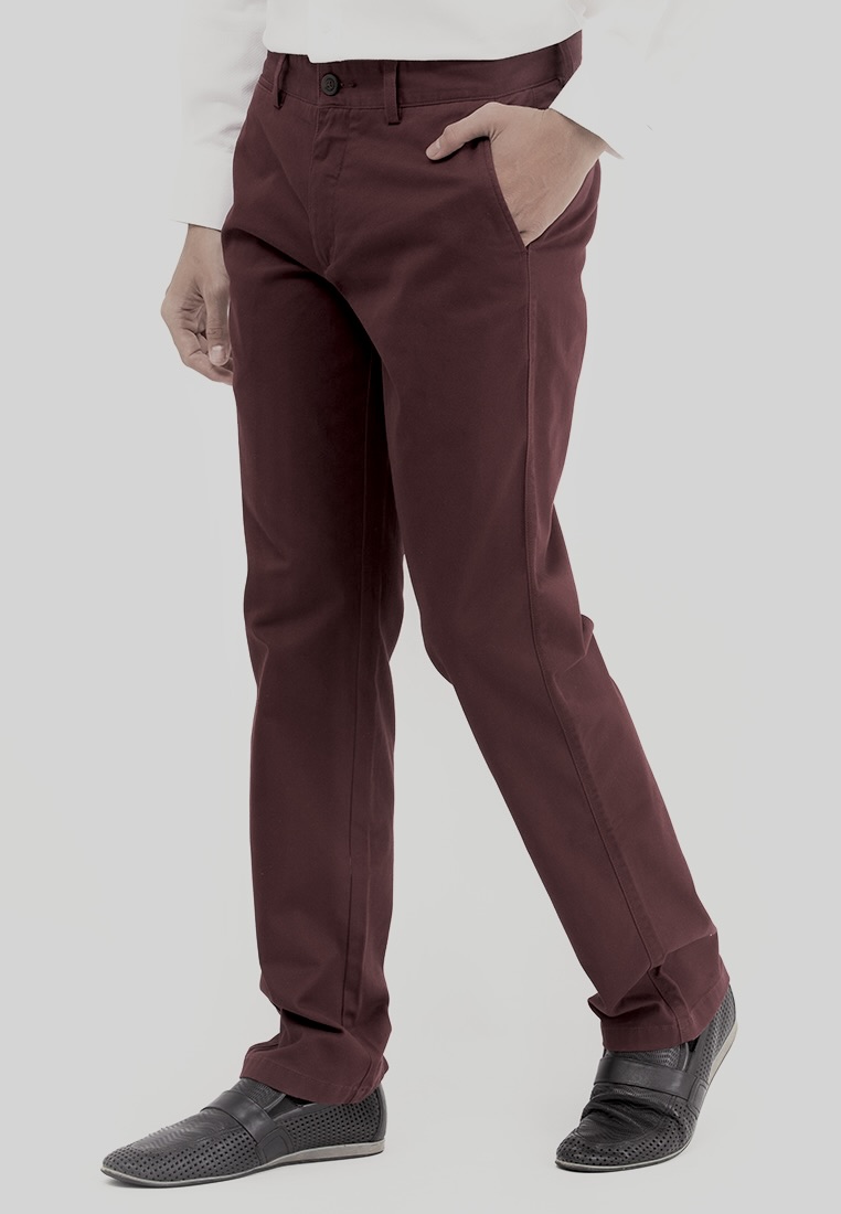 Quần khaki nam không ply ống ôm Khatoco Q2M528S0-VNMA006-1907-005