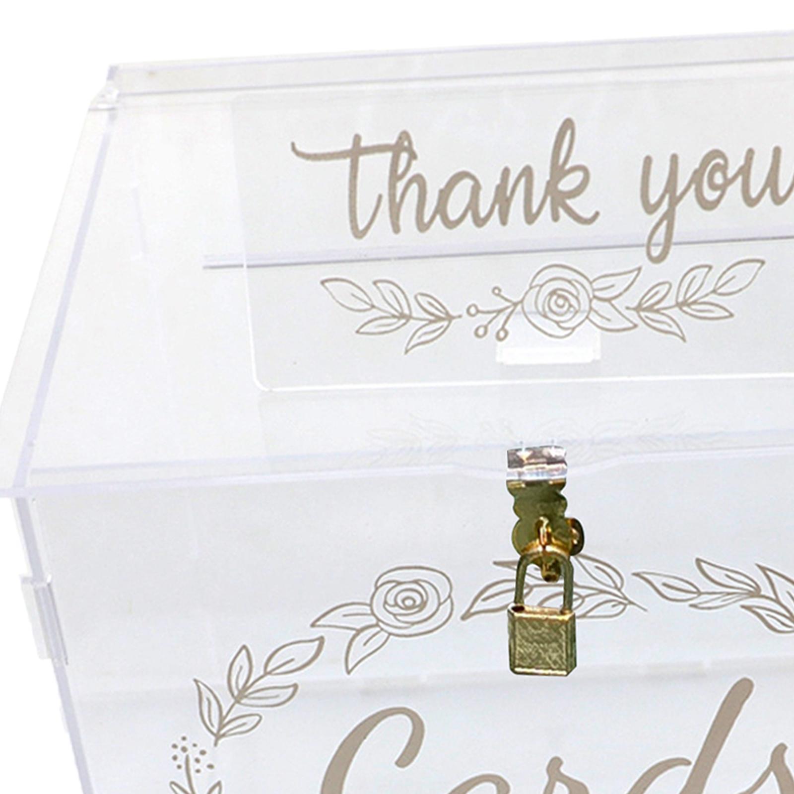 Acrylic Wedding Cards Box Decorations for Fall Wedding Reception Thanksgiving