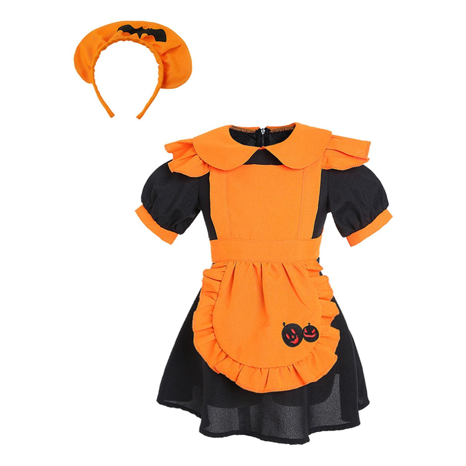 Halloween Costume Set for Kids Girls Cosplay Costume Decoration for Carnival