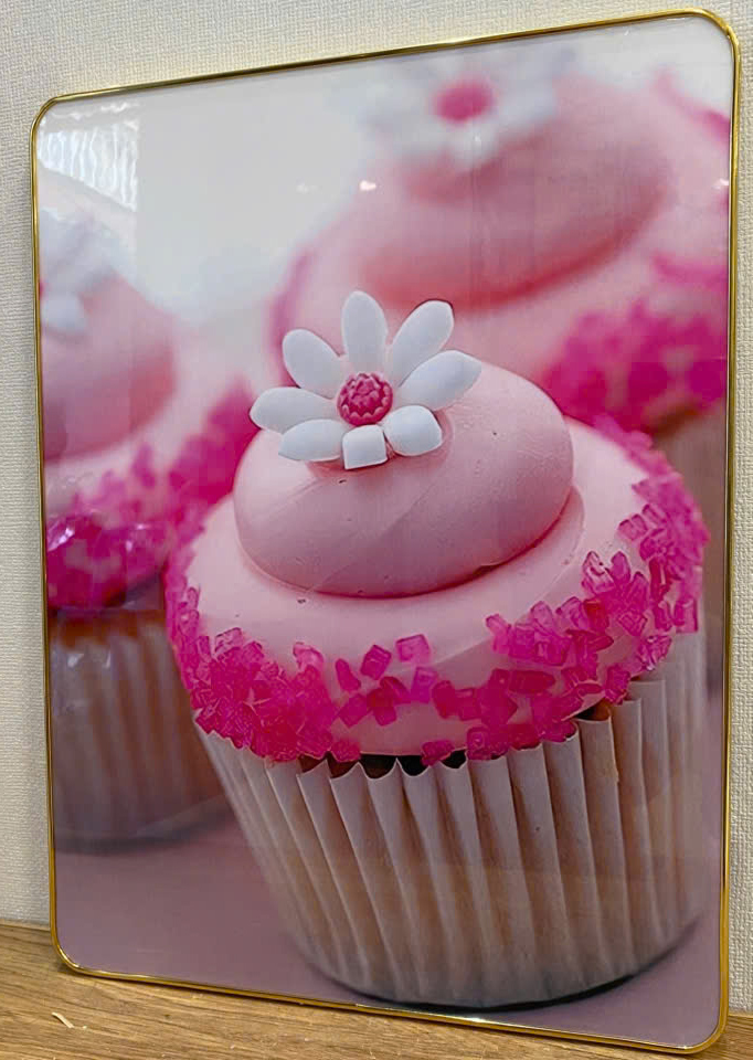 (HCM) Tranh treo tường tráng gương bánh sinh nhật, bánh kem trang trí tiệm bánh kèm đinh treo