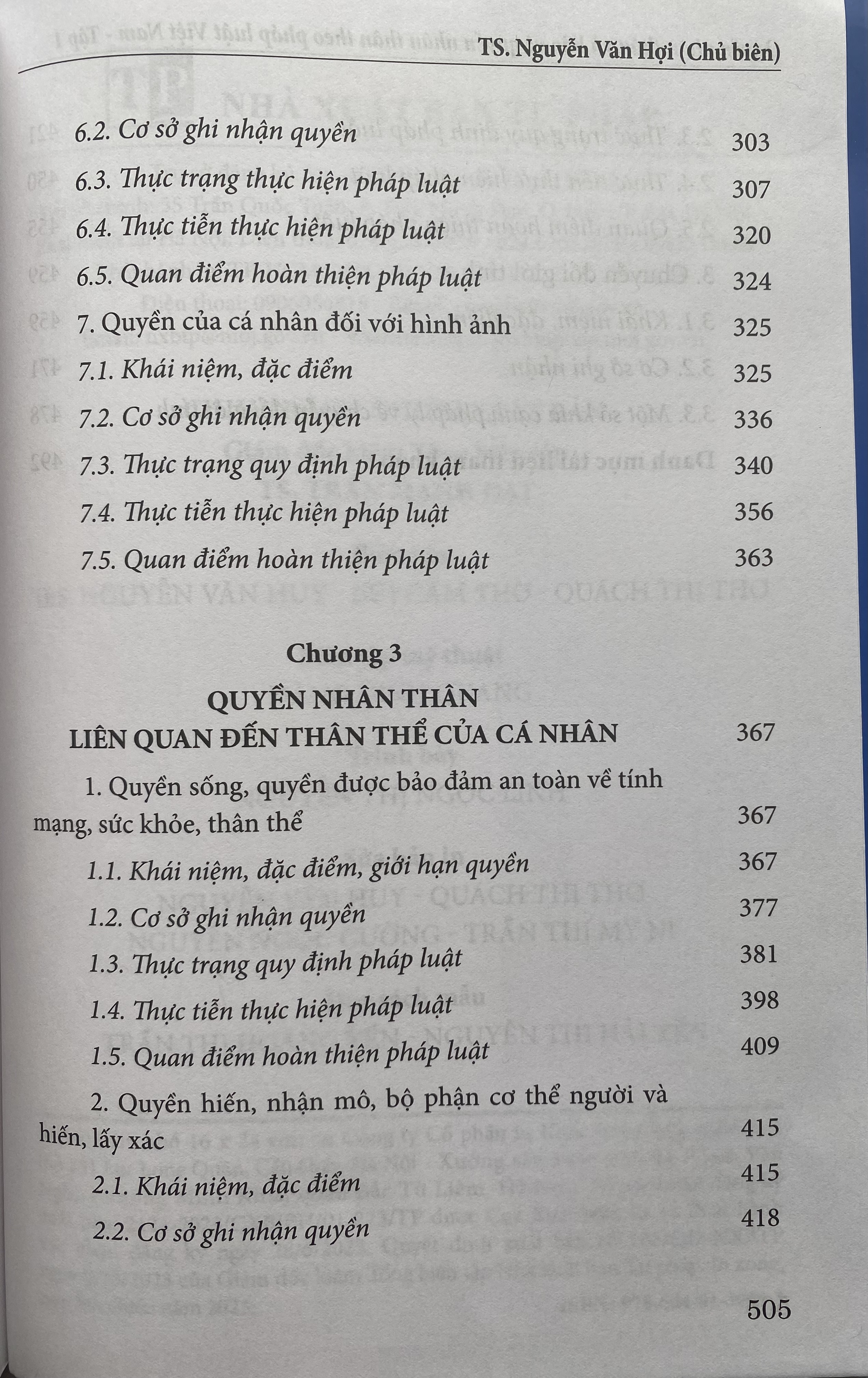 Quyền nhân thân và bảo vệ quyền nhân thân theo pháp luật Việt Nam -Tập 1