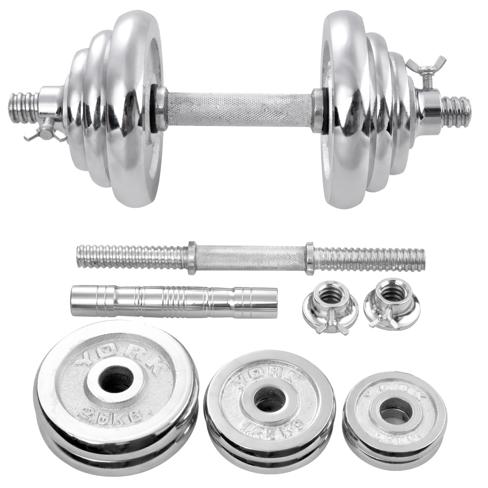 OneTwoFit tạ tập tay Barbell Dumbbell Weight Barbell bar OT010. Bộ đĩa tạ tập gym tạ tay 20kg