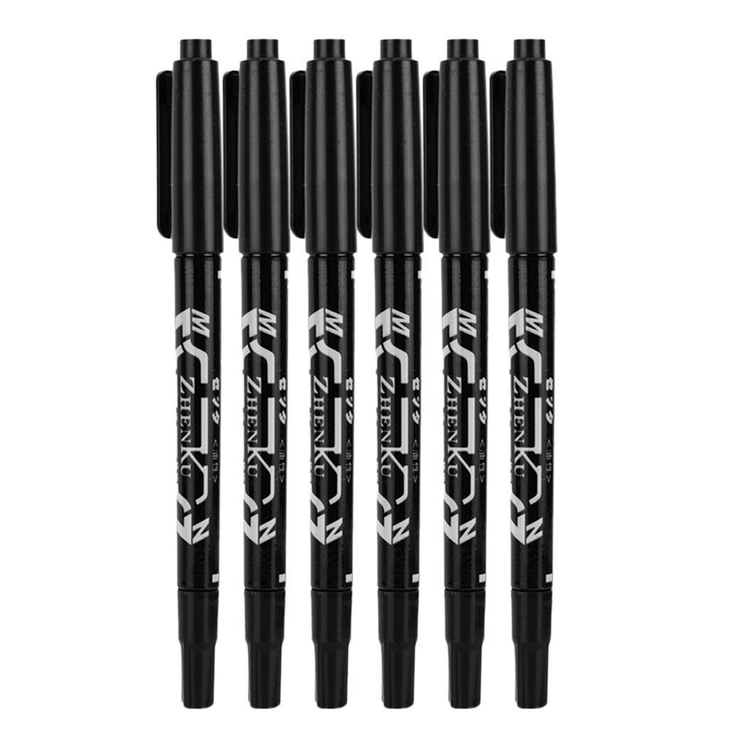 18Pcs Tattoo/ Piercing Skin Marking Pen Double Ended Marker w/Fine&Thick Tip