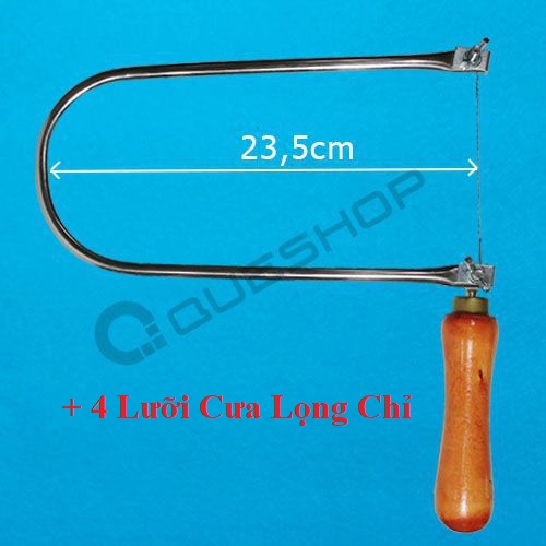 Combo Cưa Lọng Vừa + 4 Lưỡi Lọng Chỉ và được kèm thêm 1 lưỡi cưa lọng chỉ