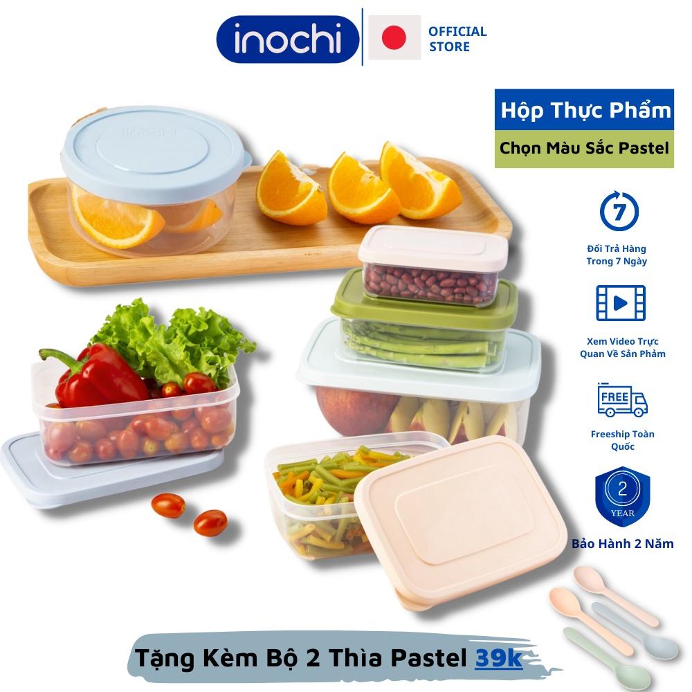Hộp đựng thực phẩm trữ đông đựng cơm nhựa inochi trong tủ lạnh nhiều size có nắp kín khí