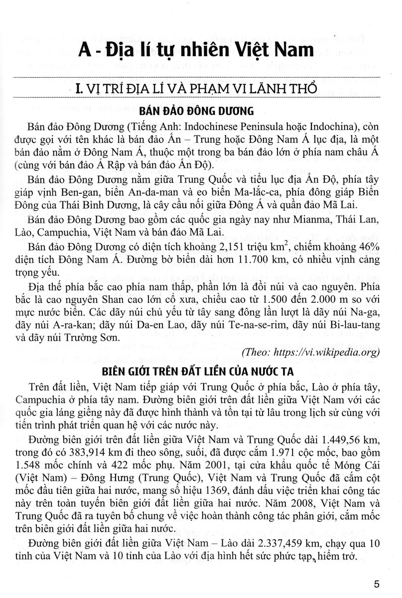Tư Liệu Dạy - Học Địa Lí 12 (Dùng Chung Cho Các Bộ SGK Hiện Hành) (HA)