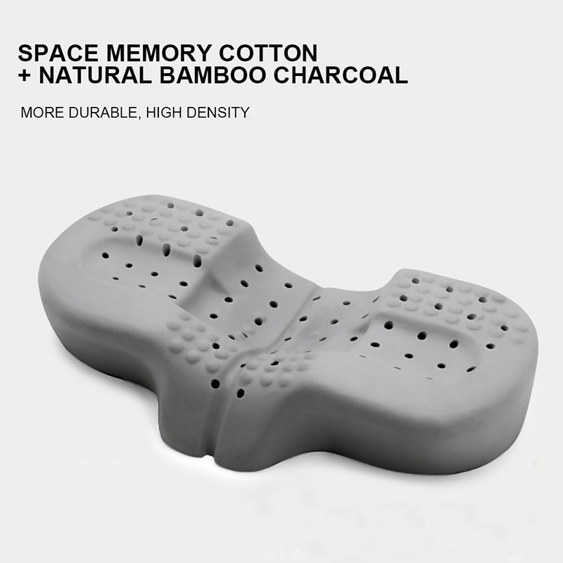Gối ngủ hỗ trợ tư thế cổ, thiết kế kiểu cánh bướm Memory Foam Pillow Neck Support