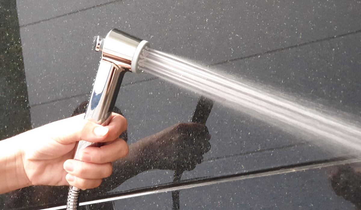 Tay xịt vệ sinh cao cấp, chất lượng Germany. Tăng áp cao, chất liệu nhựa ABS mạ Chrome Eurolife EL-H-X09