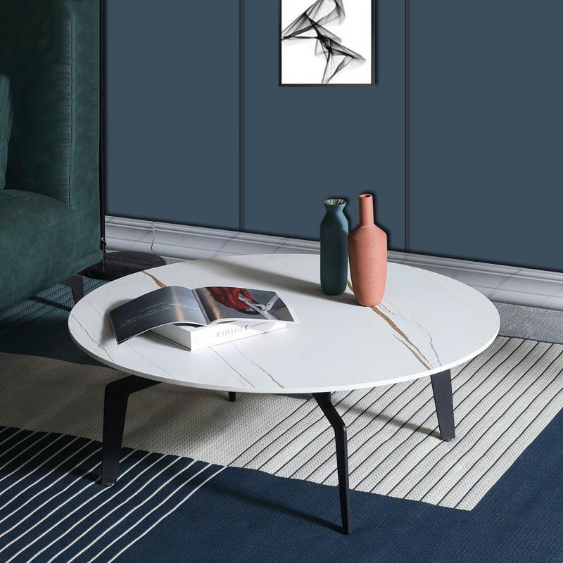 Bàn trà mặt đá ceramic, chân sắt sơn tĩnh điện SAM003