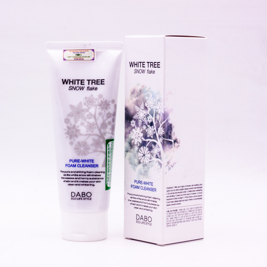 Sữa rửa mặt Cây Tuyết Trắng Dabo Hàn Quốc có hạt Massage Dabo White Tree Snow Flake (150ml)