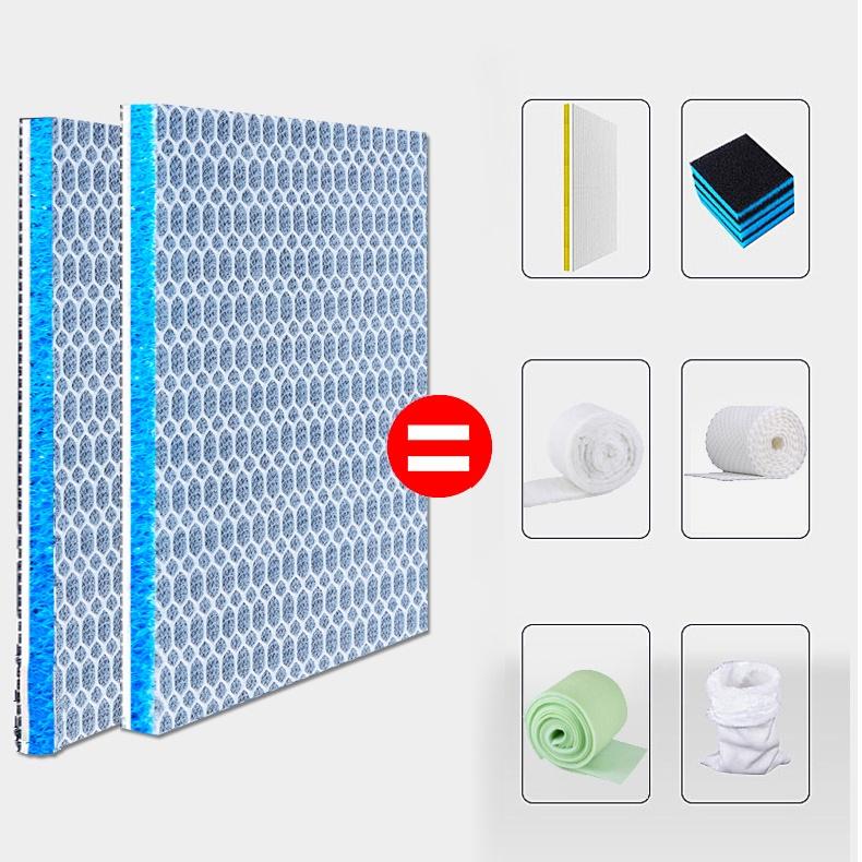 Bông Lọc 8D Thế Hệ Mới Bông lọc nước bể cá lọc thô + lọc mịn sạc bẩn thoát nước tốt cho hồ cá koi