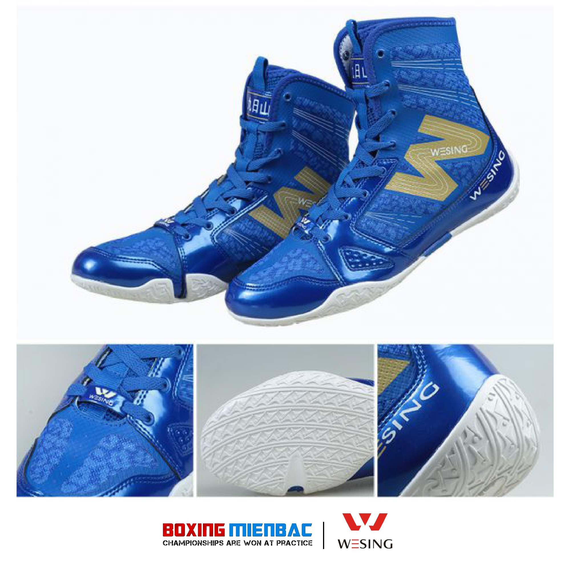 Giày Boxing Wesing - Boxing Shoes Wesing/ Màu Xanh