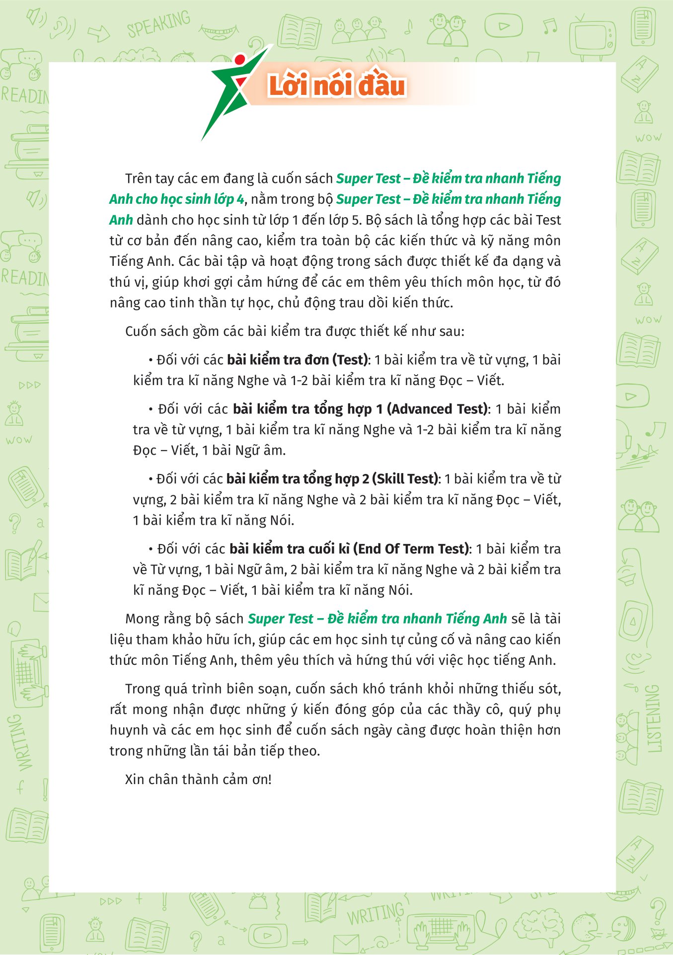 Super Test - Đề Kiểm Tra Nhanh Tiếng Anh Cho Học Sinh Lớp 4_MEGA