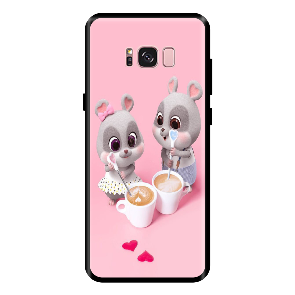 Ốp lưng cao cấp cho điện thoại SAMSUNG S8 PLUS in hình Chuột Tình Yêu - Hàng chính hãng