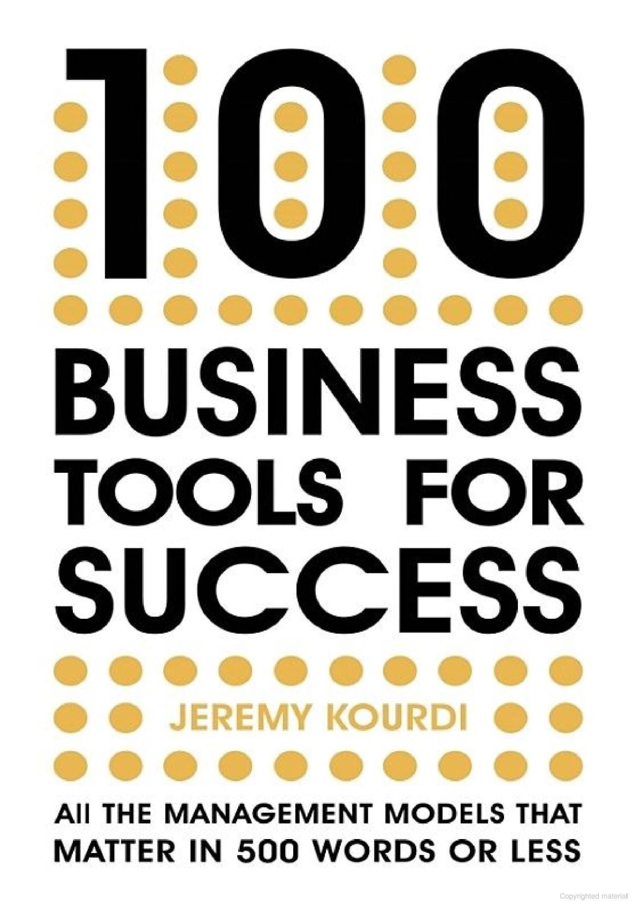Sách ngoại văn: 100 Business Tools For Success