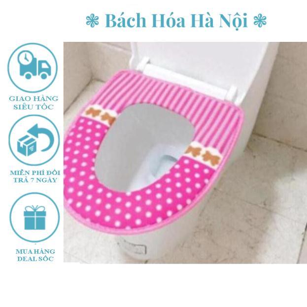 Lót nỉ bồn cầu giữ ấm màu sắc và hoa văn ngẫu nhiên