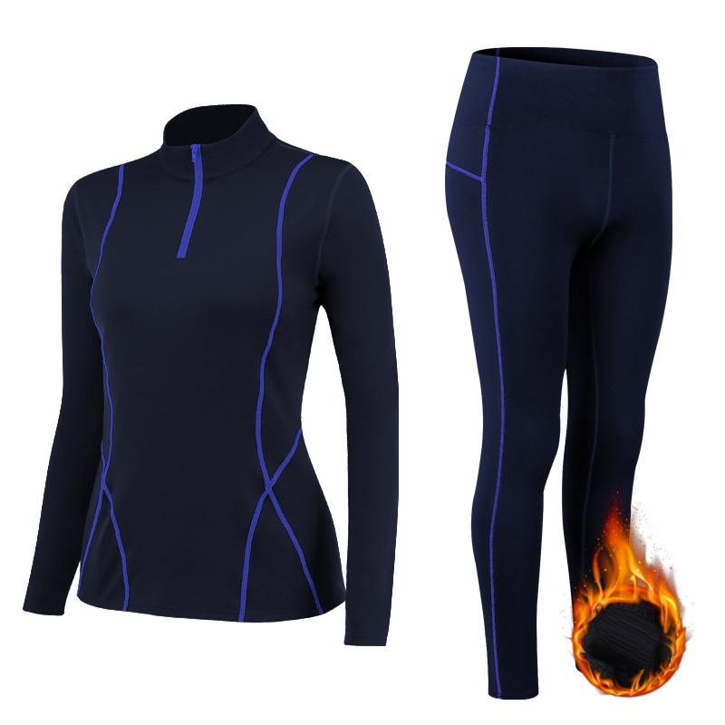 Fanceey Mùa Đông Nhiệt Nữ Bộ Đồ Lót Cao Cổ Áo Giữ Nhiệt Lót Ấm Dùng Thân Thiết Long Johns Nữ Bộ Đồ Ngủ Quần Áo