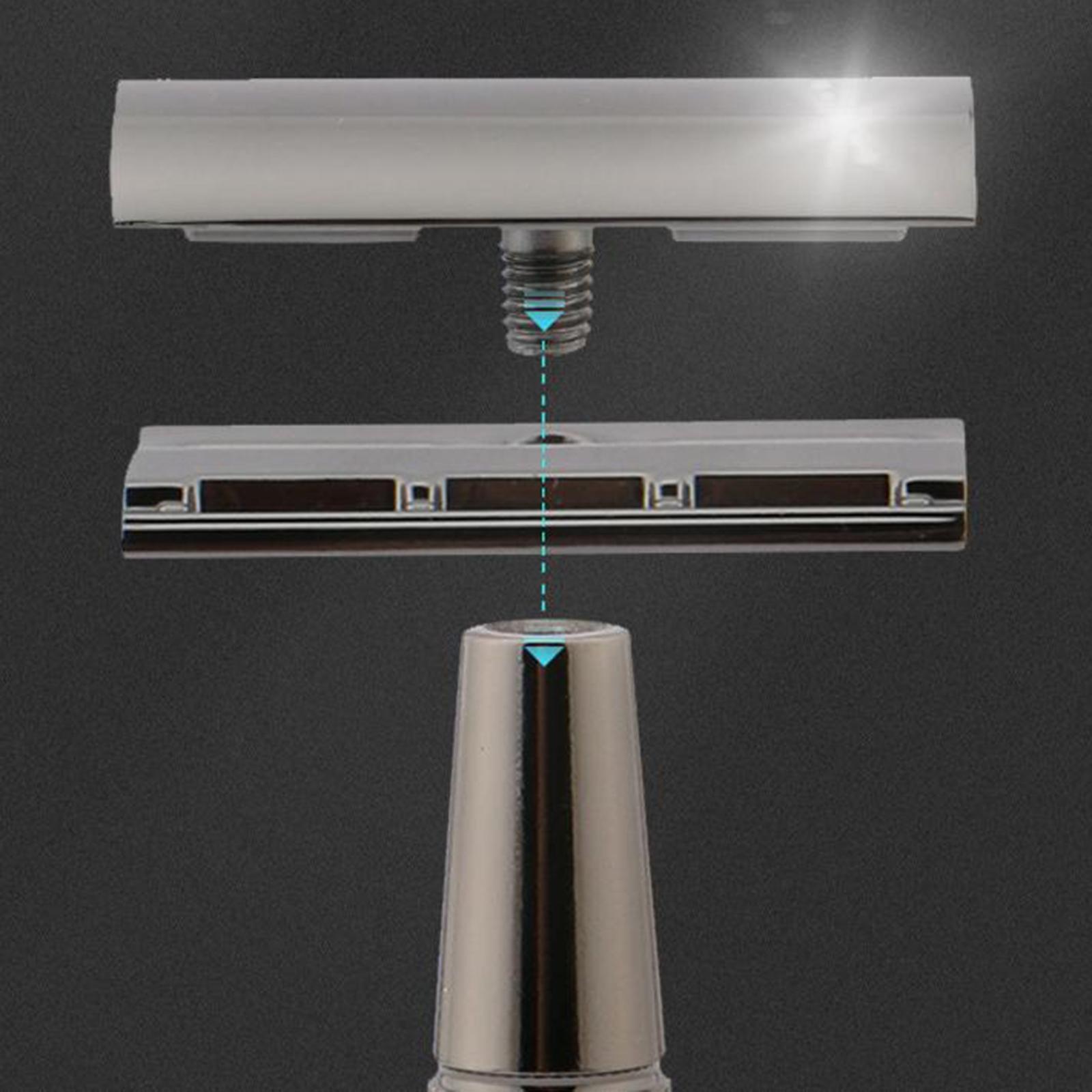 Double Edge Safety Razor, Long Non Slip Handle Shaving for with 5Pcs Razor Blades