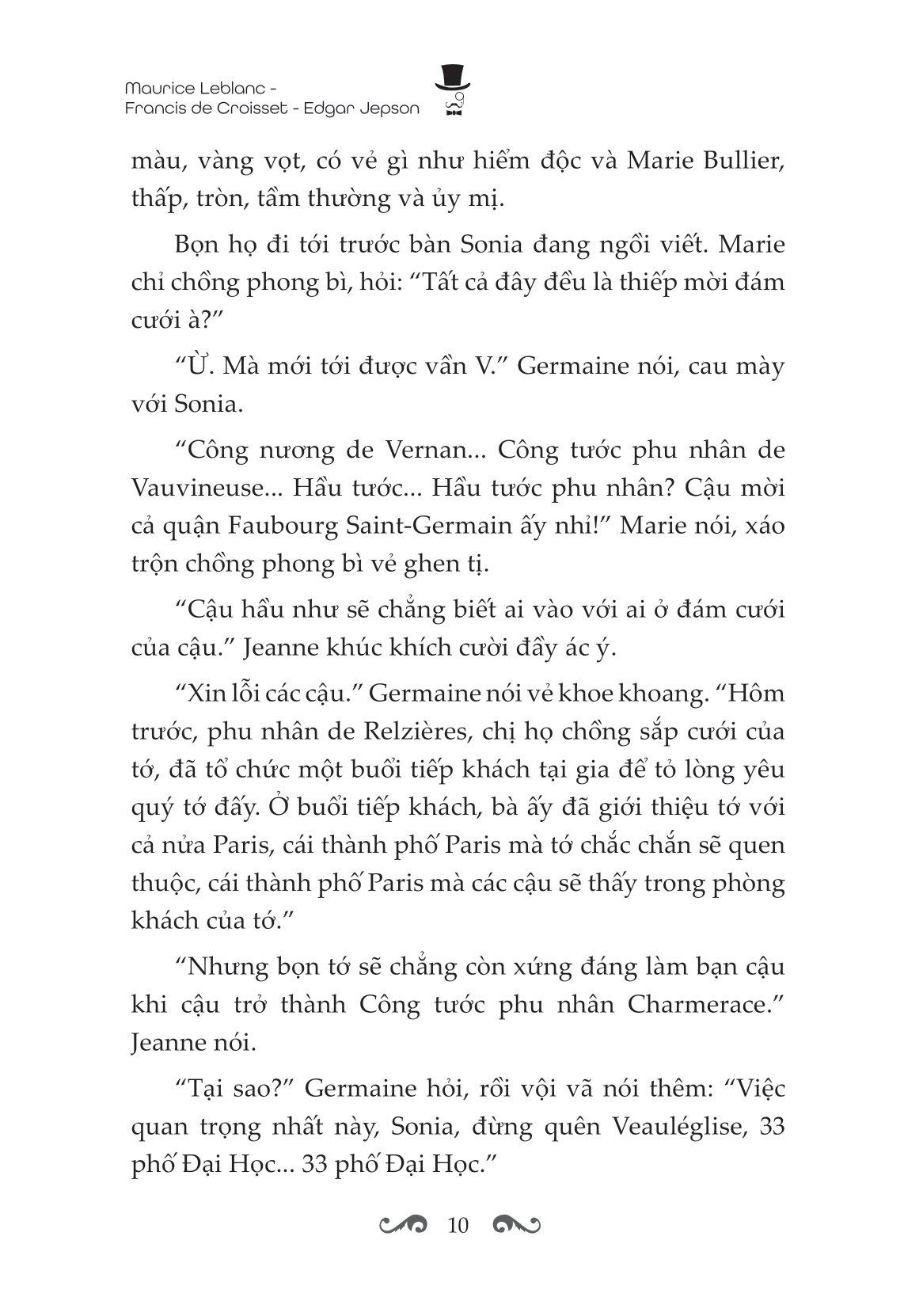 Sách Arsène Lupin - Siêu Trộm Hào Hoa- Vụ Chơi Khăm Ngài Triệu Phú