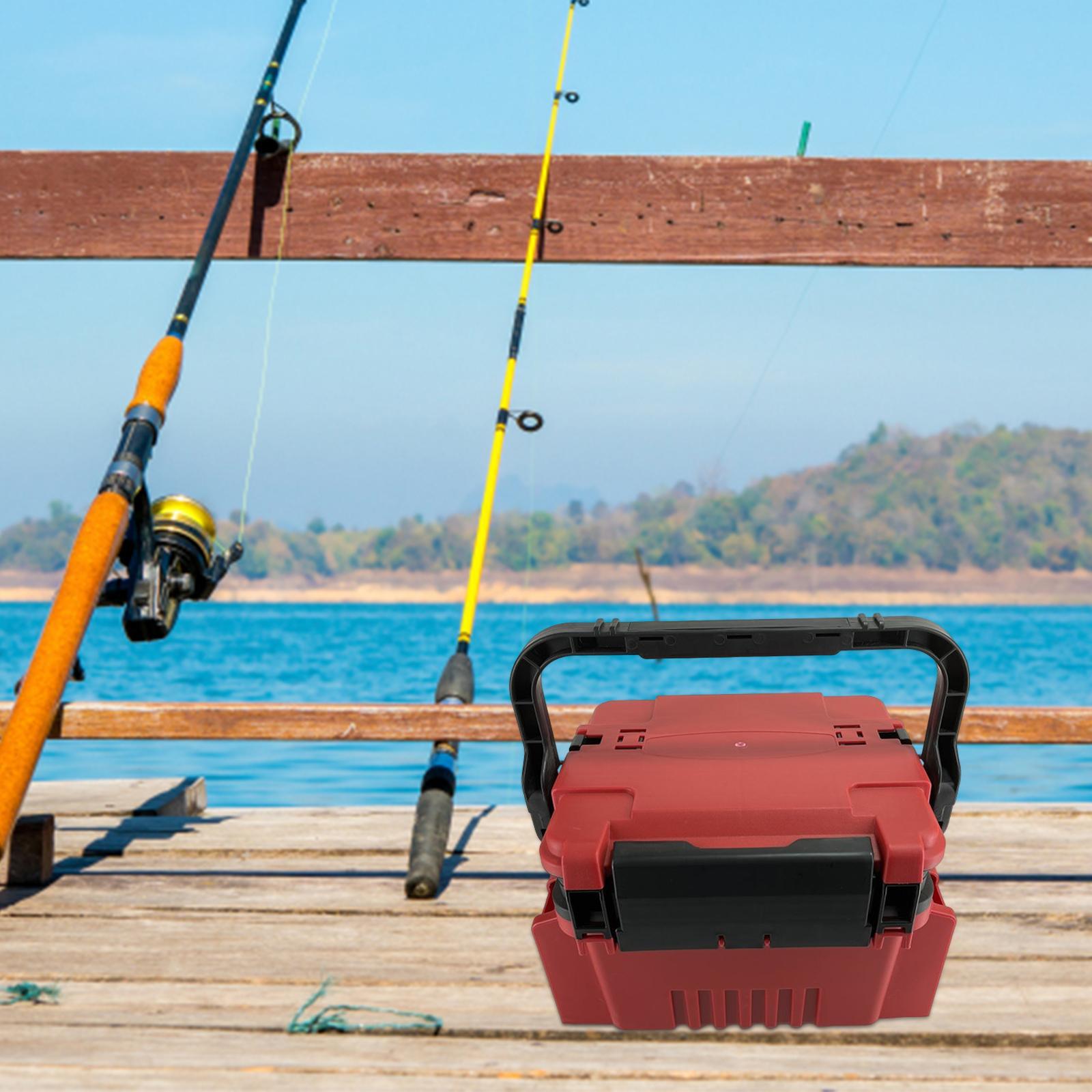 Fishing Tackle Storage Boxes with Shoulder Strap Fishing Box Fishing Gear Tackle Box