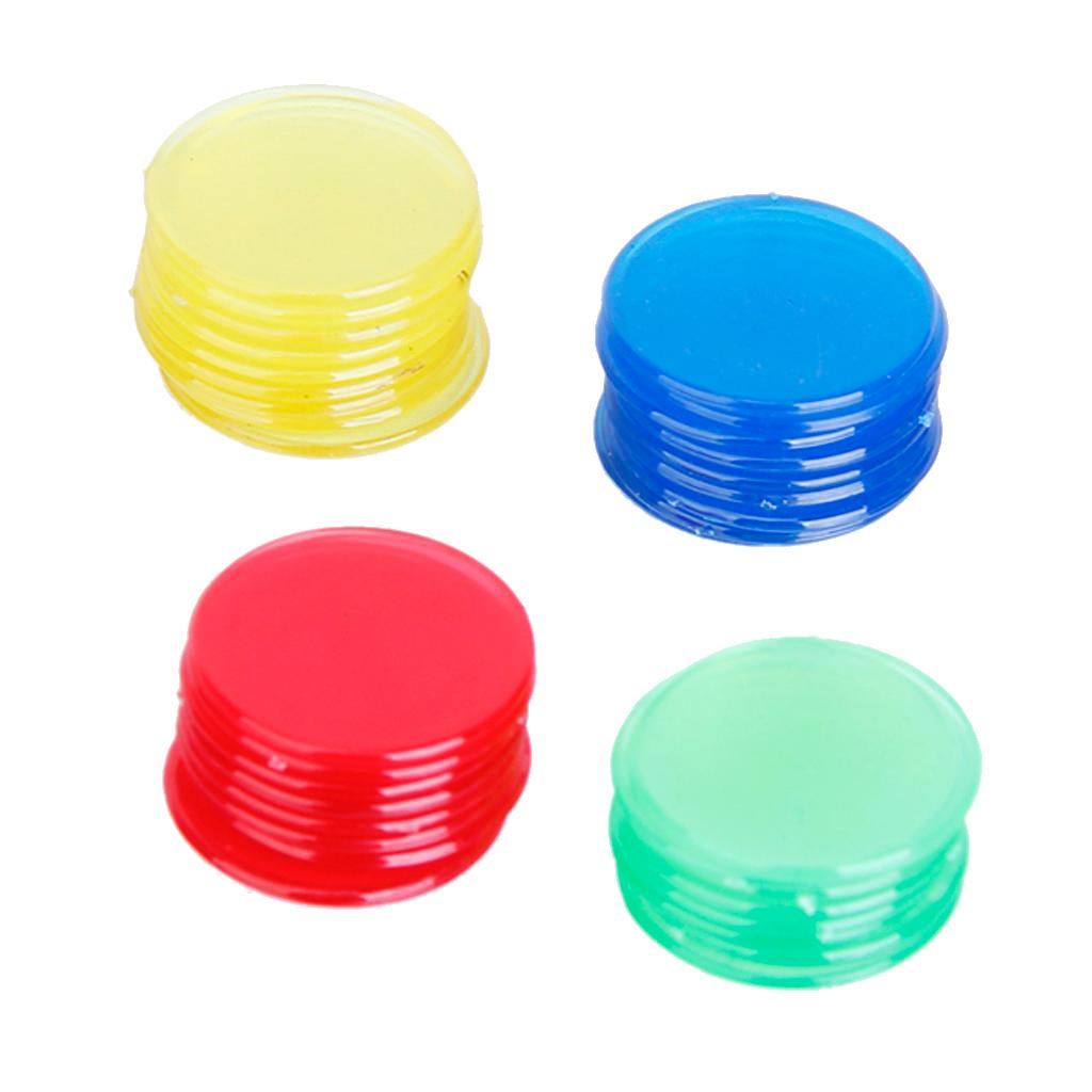 100 Cái/gói Pro Bá Tước Lô Tô Chip Đánh Dấu Cho Bingo Game 2 Cm 4 Màu