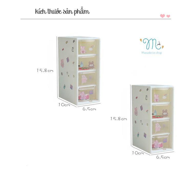 Kệ trắng đựng phụ kiện + tặng sticker decor