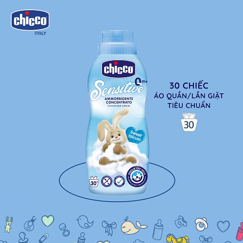 Nước xả vải Chicco 0M+ cho da nhạy cảm