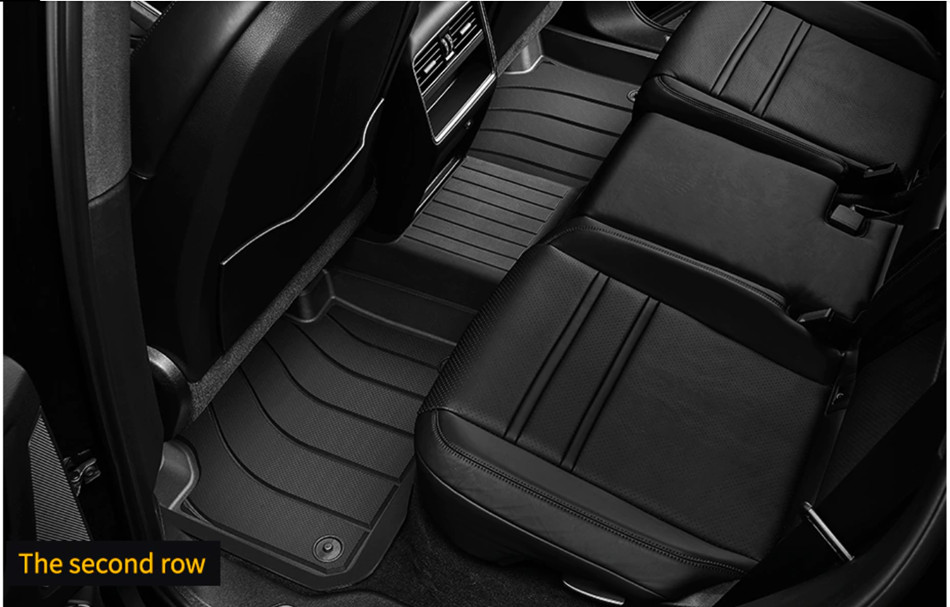 Thảm lót sàn xe ô tô dành cho Porsche Macan 2013- đến nay Nhãn hiệu Macsim 3W chất liệu nhựa TPE đúc khuôn cao cấp - màu đen