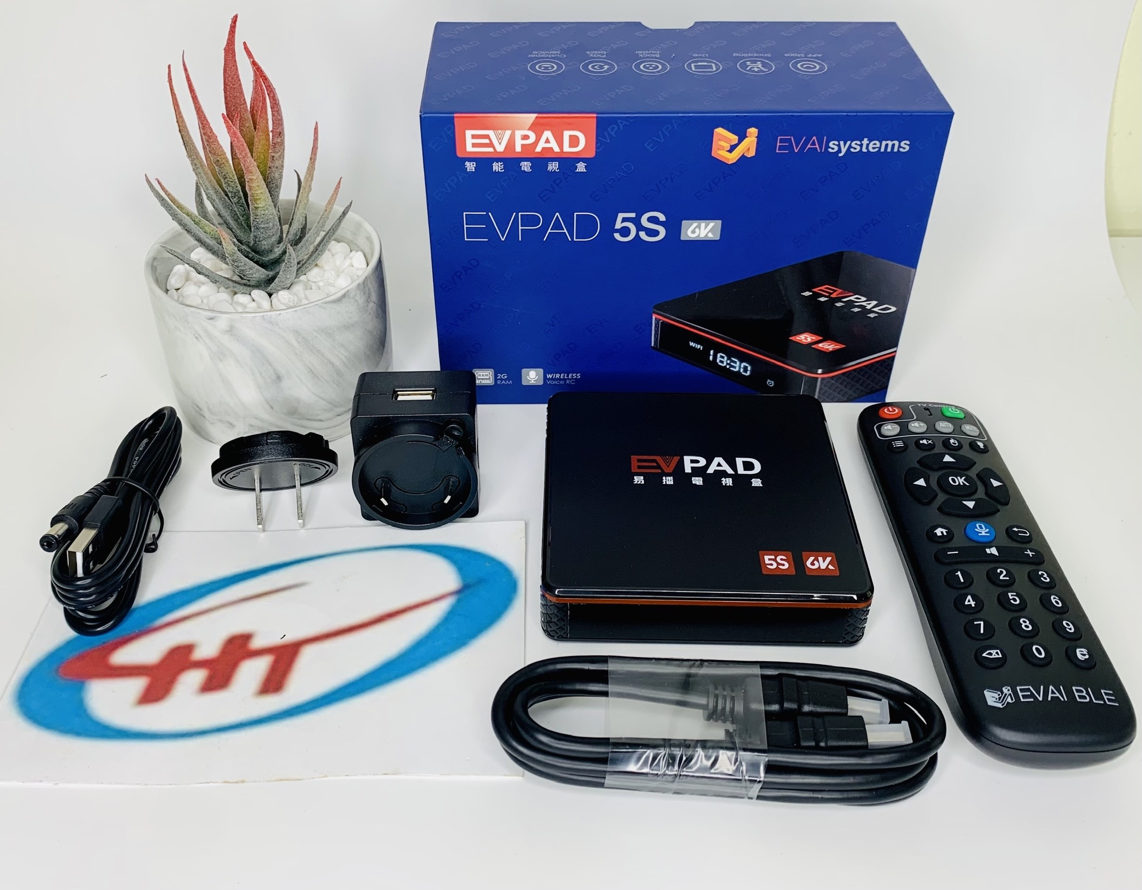 smart tivi-box EVPAD 5S - XEM TRUYỀN HÌNH 14 QUỐC GIA VỚI HƠN 1100 KÊNH, Hàng Chính Hãng.