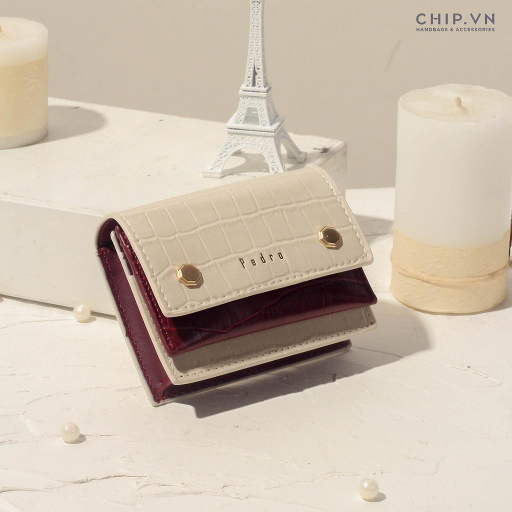 Ví Nữ Cầm Tay Croc-Effect Embossed Full Box CHIPVN - V2067