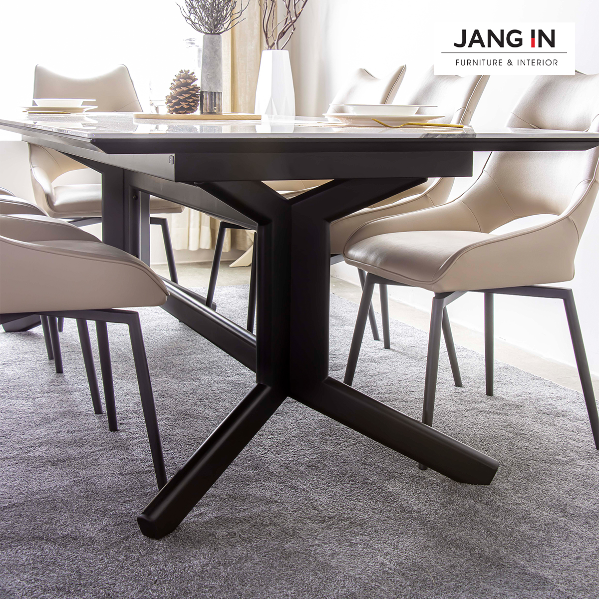 Bàn ăn 8 chỗ Ceramic_Winston 1504400001-04
