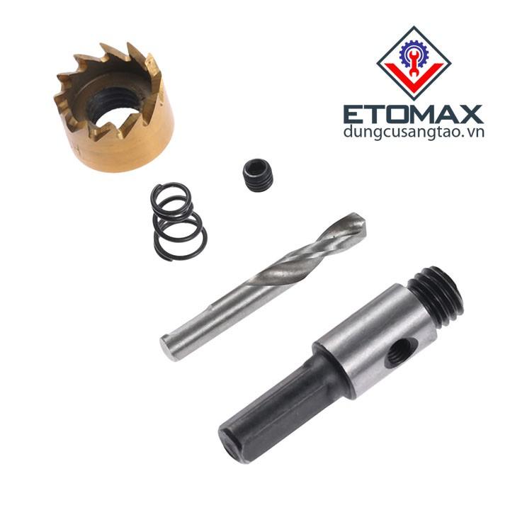 Bộ mũi khoan khoét lỗ phủ titanium đường kính từ 16mm đến 30mm