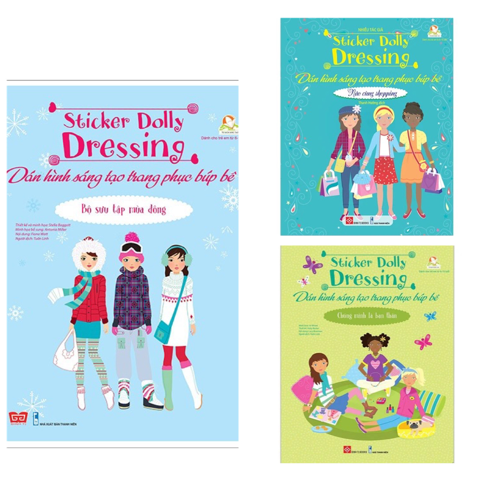 Sách Sticker Bóc Dán Quần Áo Búp Bê Cho Bé Gái - Sticker Dolly Dressing - Đinh Tị