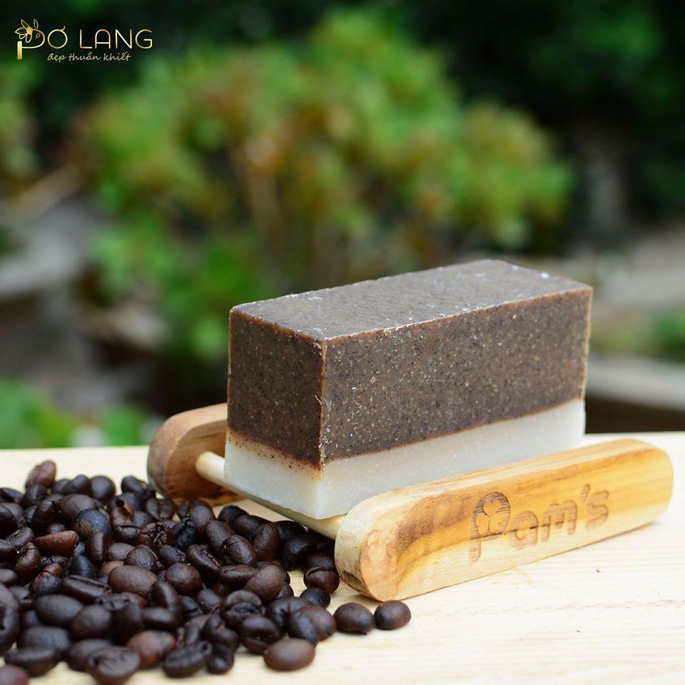 Xà Phòng Cafe Pơ Lang Ngăn Ngừa Mụn ,Dưỡng Ẩm Da, Đẩy Lùi Vi Khuẩn Bánh 100gr