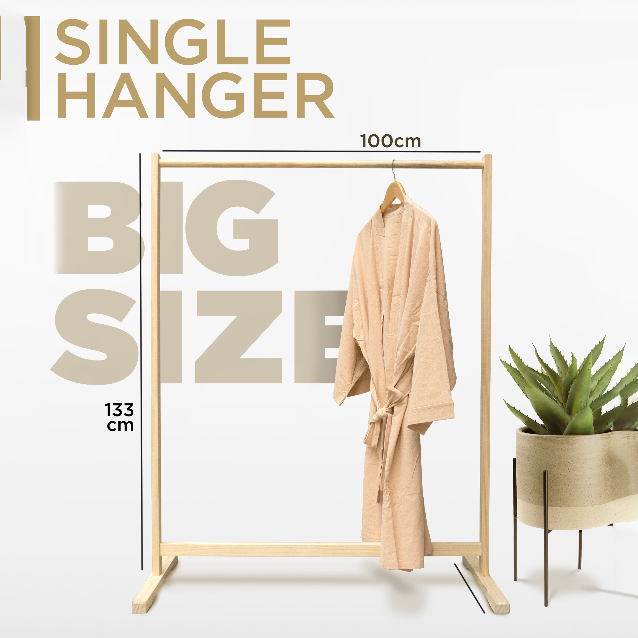 BIGSIZE 1 MÉT - GIÁ TREO QUẦN ÁO LẮP RÁP - LINE HANGER