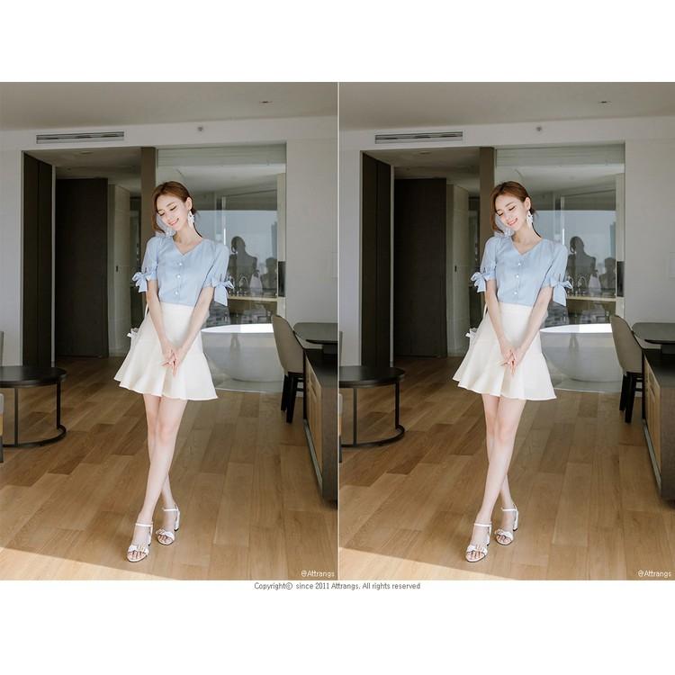 ÁO KIỂU NƠ TAY XINH XẮN