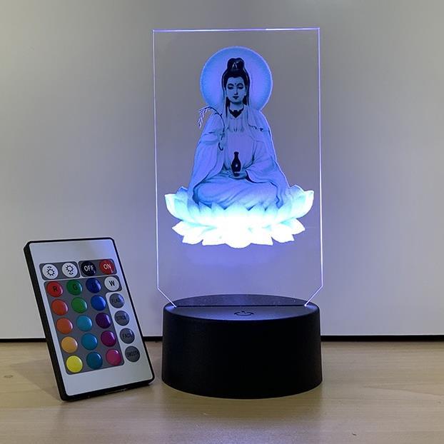 Đèn led 3d, Tranh đèn led, adida, tam thánh, quan âm, hình thờ phật giáo