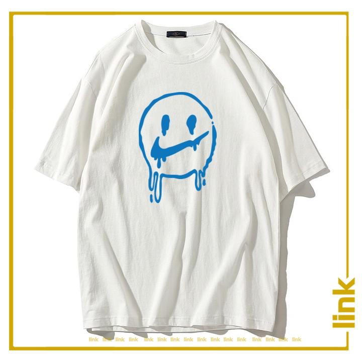 Áo thun nữ tay lỡ logo MẶT CHẢY trước ngực UNISEX