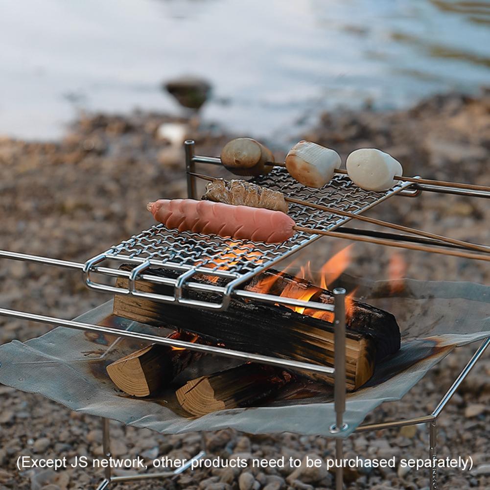 Vỉ Nướng Cắm Trại Bằng Thép Không Gỉ Dành Cho Hoạt Động Ngoài Trời Bbq Thương Hiệu Campingmoon