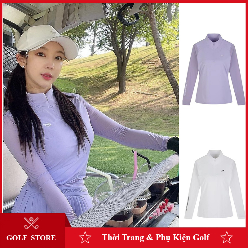 Áo golf nữ dài tay Master Bunny MBE chống nắng co giãn thoáng mát siêu nhẹ AM006