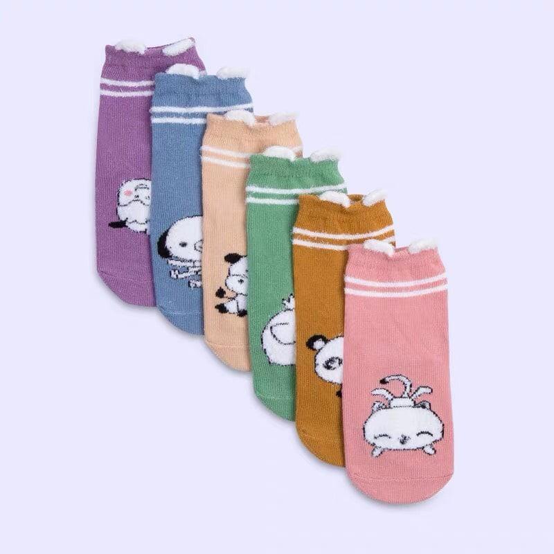 Set 03 Đôi Tất Len KIDS SOCKS Cho Bé, Thiết Kế Ngộ Nghĩnh, Chất Len Mềm Mịn Sz 2-4y