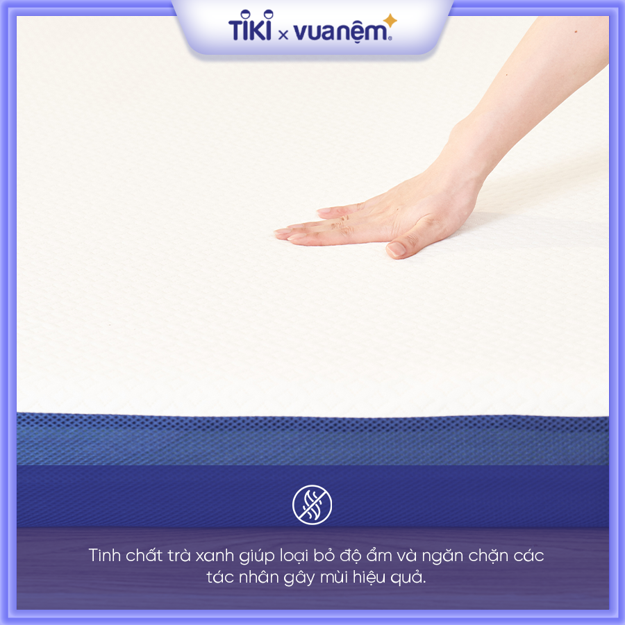 Nệm foam Premium Goodnight Nagoya 12cm tại Vua Nệm - Bảo vệ cột sống, kháng khuẩn hiệu quả