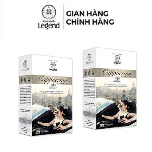 Combo 2 Hộp Cà Phê Cappuccino Hazelnut Trung Nguyên Legend - Hạt Phỉ (12 gói x 18g - Ít ngọt, thơm, béo)