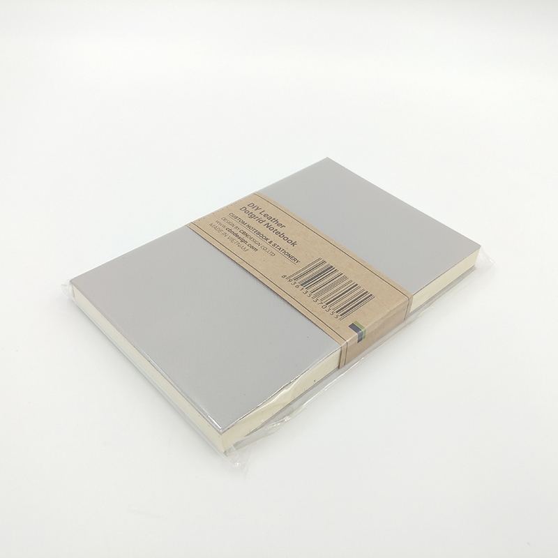 Sổ Bìa Da 9.5 x 14cm - Màu Xám