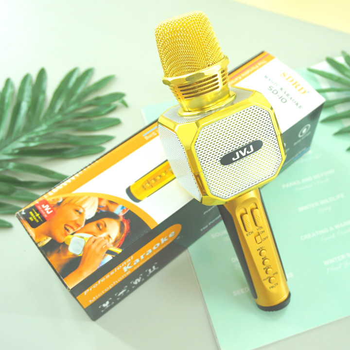 Micro Karaoke tích hợp kèm Loa Bluetooth 2 trong 1 JVJ SD-10  - Hàng Chính Hãng