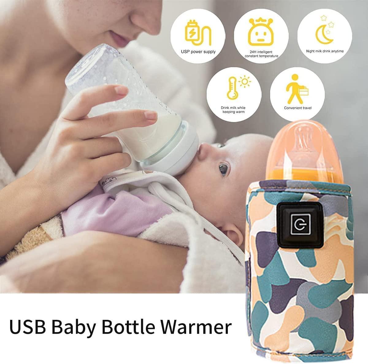 Bộ hâm nóng bình sữa di động USB với 3 giai đoạn điều chỉnh nhiệt độ