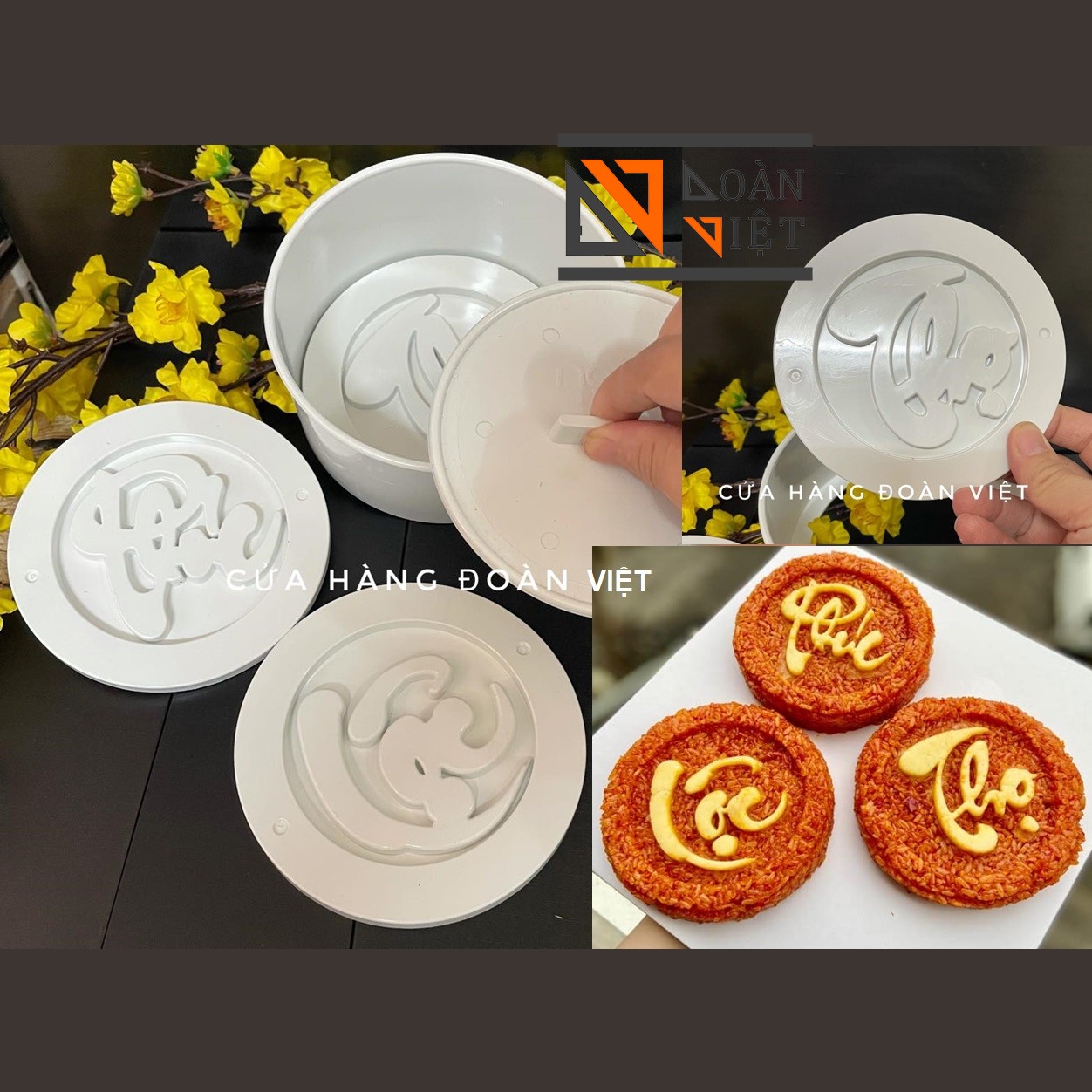 Khuôn Làm Xôi Phúc Lộc Thọ